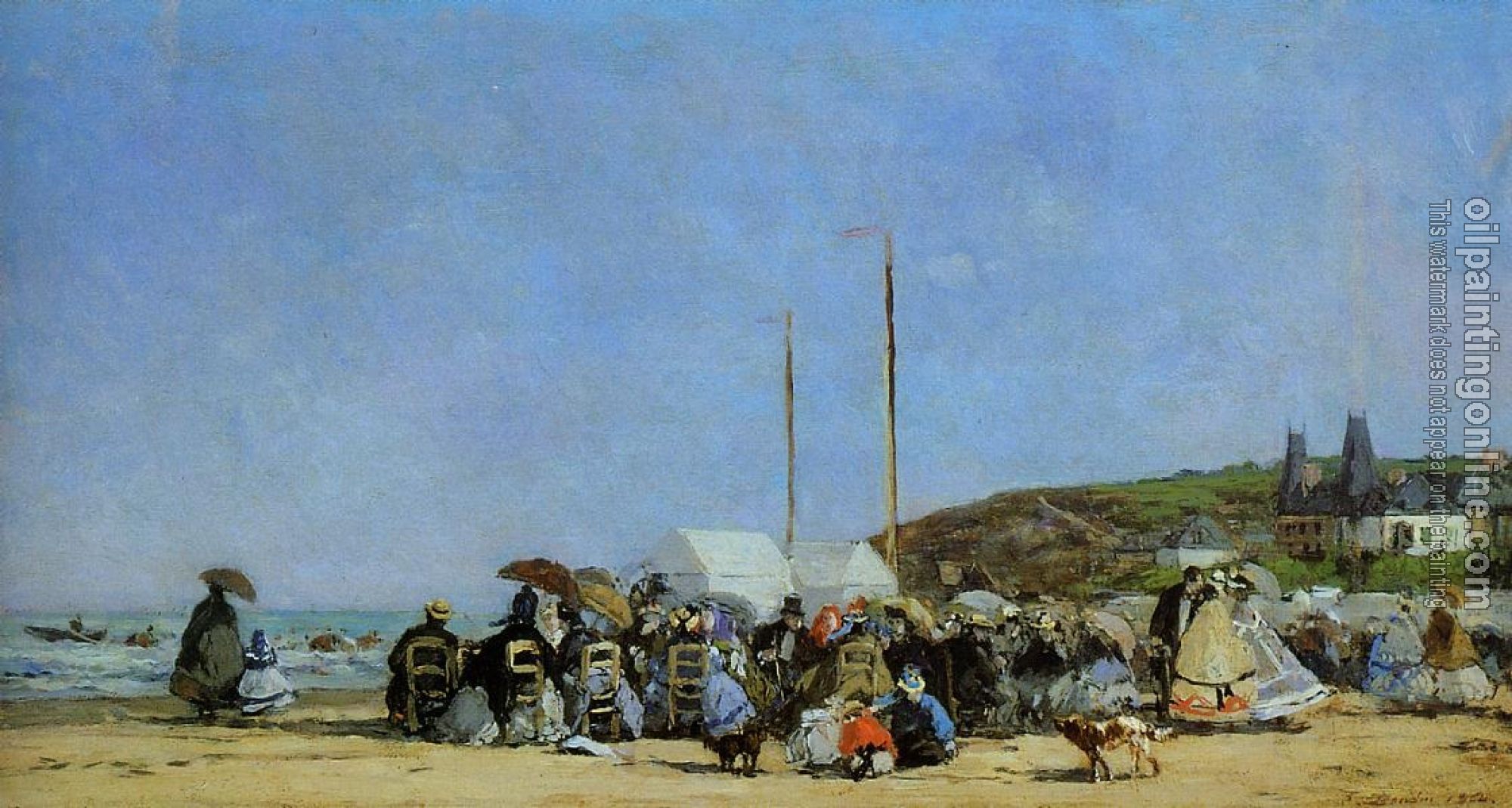 Boudin, Eugene - Trouville, Beach Scene